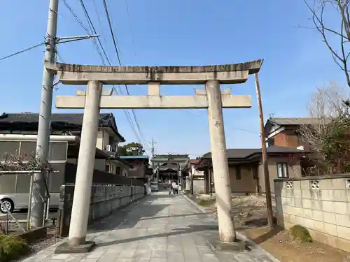 板倉雷電神社の鳥居