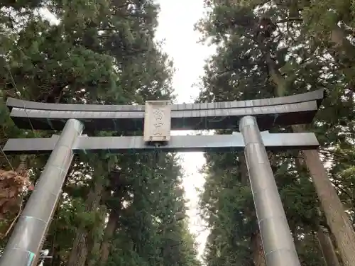 北口本宮冨士浅間神社の鳥居