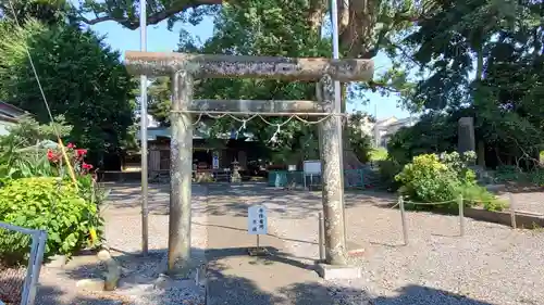 伊勢神明社の鳥居