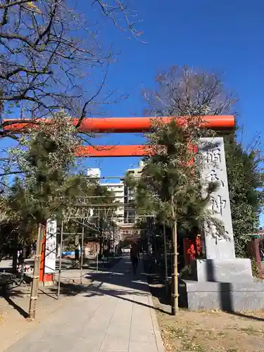 稲毛神社の鳥居