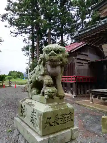 神原田神社の狛犬