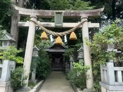 中川熊野神社の鳥居