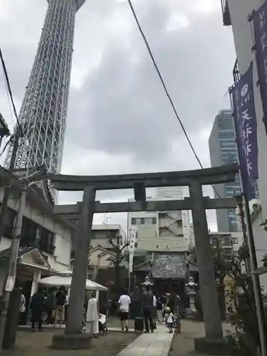 押上天祖神社の鳥居