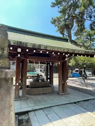 安江八幡宮（金沢水天宮）の手水舎