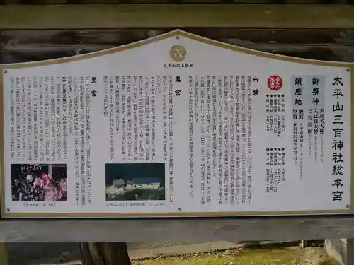 太平山三吉神社総本宮の歴史