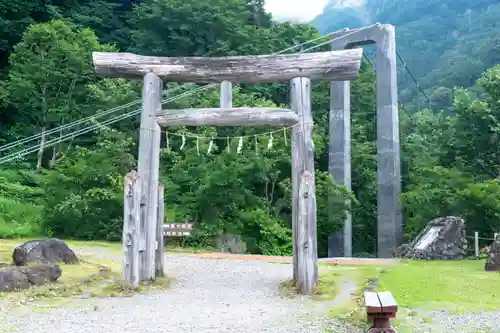 白山比咩神社　奥宮の鳥居