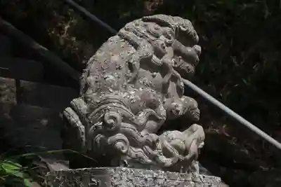 阿久津「田村神社」(郡山市阿久津町)旧社名:伊豆箱根三嶋三社の狛犬