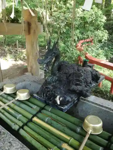 間々田八幡宮の手水舎