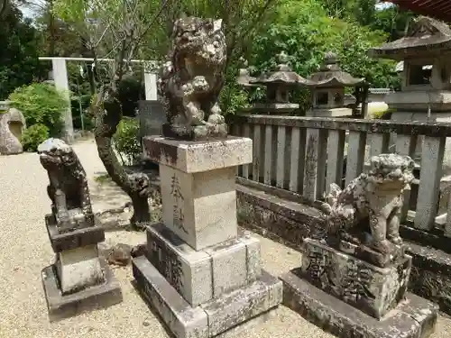 機物神社の狛犬