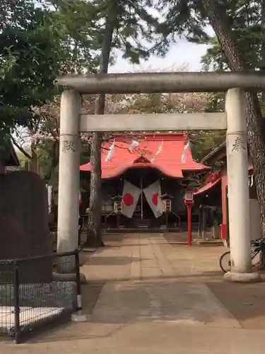 上鈴木稲荷神社の鳥居