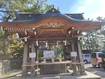 新潟縣護國神社の手水舎