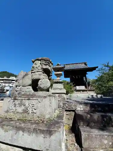 安積疎水神社の狛犬