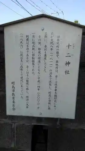 十二神社の歴史