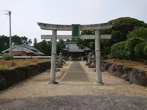 雷電神社の鳥居