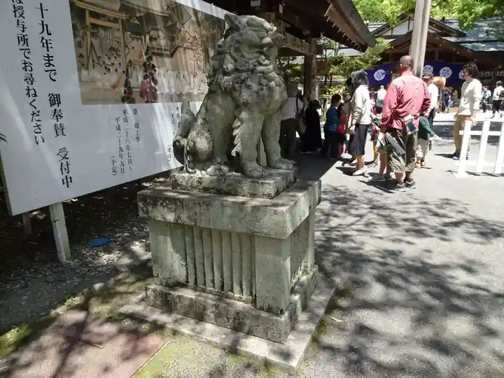 猿田彦神社の狛犬