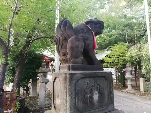 市谷亀岡八幡宮の狛犬