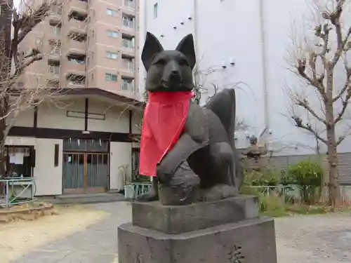千束稲荷神社の狛犬
