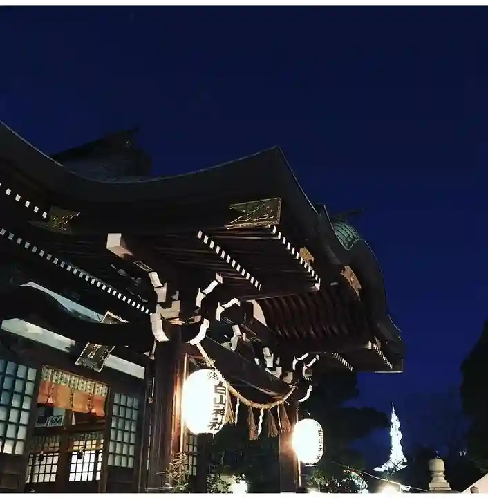 落合白山神社の本殿・本堂