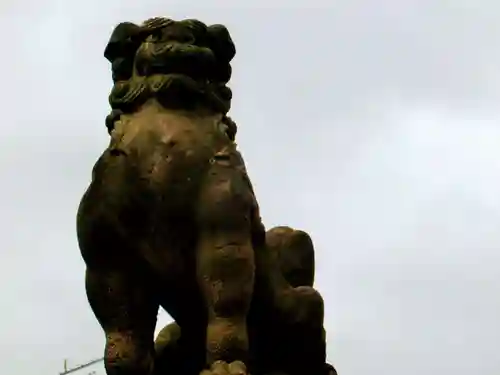 草加神社の狛犬