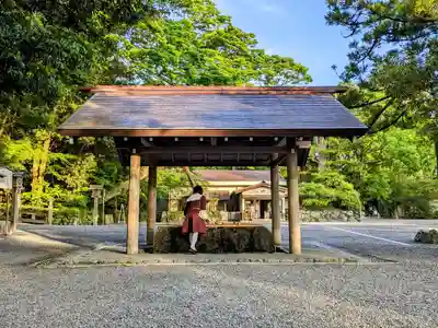 伊勢神宮外宮(豊受大神宮)の手水舎