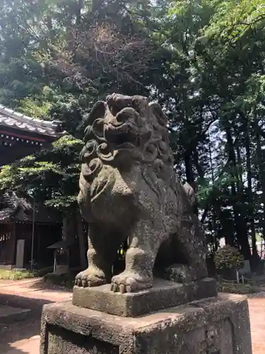 中氷川神社の狛犬