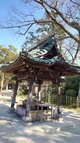 越ヶ谷久伊豆神社の手水