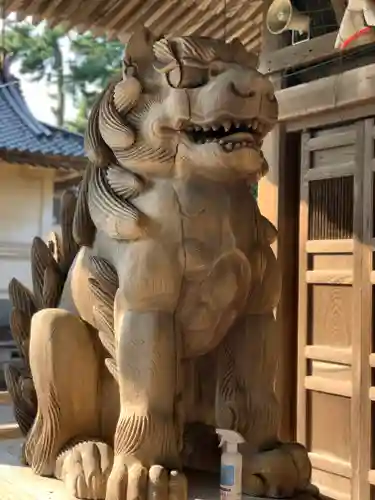  放生津八幡宮の狛犬