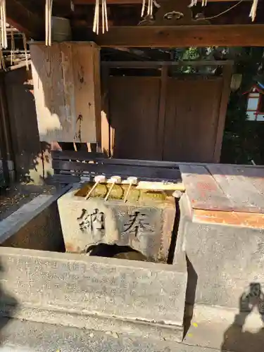 武信稲荷神社の手水舎