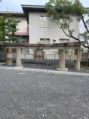 （山田）伊射奈岐神社の鳥居