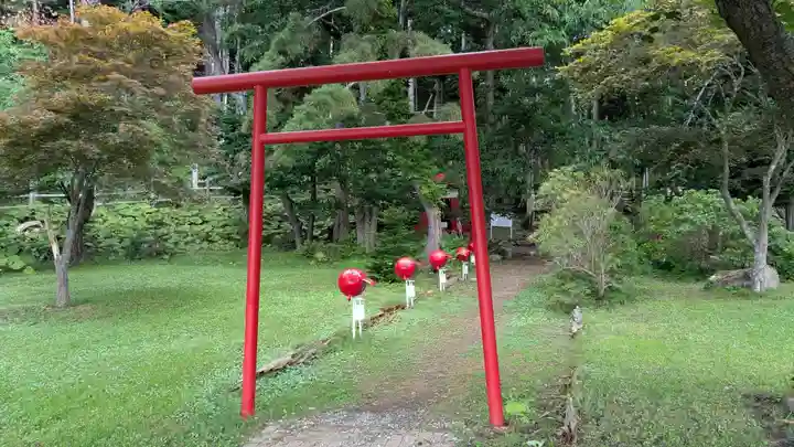 神社(洞爺湖中の島)の鳥居