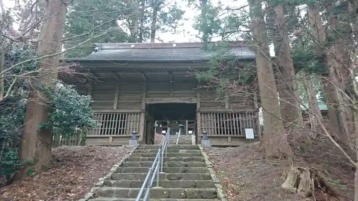 箟峯寺の山門・神門