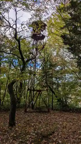 占冠神社の塔