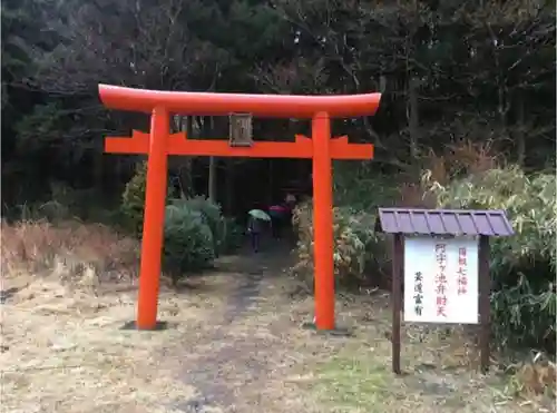 阿字ヶ池弁財天の鳥居