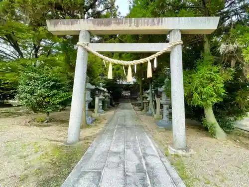 深田神明社の鳥居