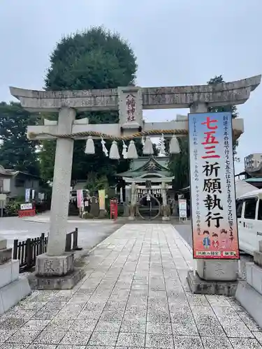 川越八幡宮の鳥居