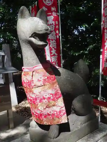 白山神社（木曽川町黒田）の狛犬