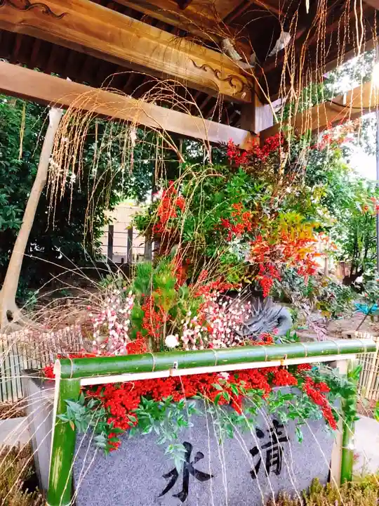 東海市熊野神社の手水舎