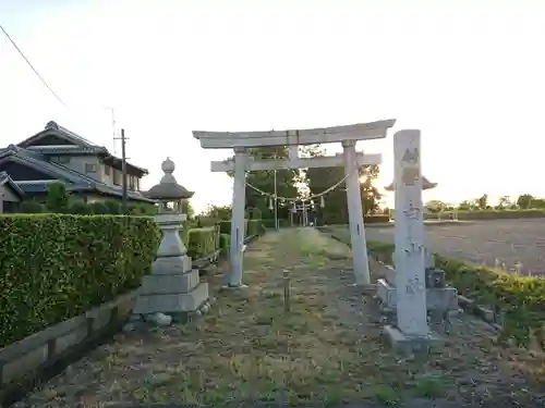 白山社（千代）の鳥居