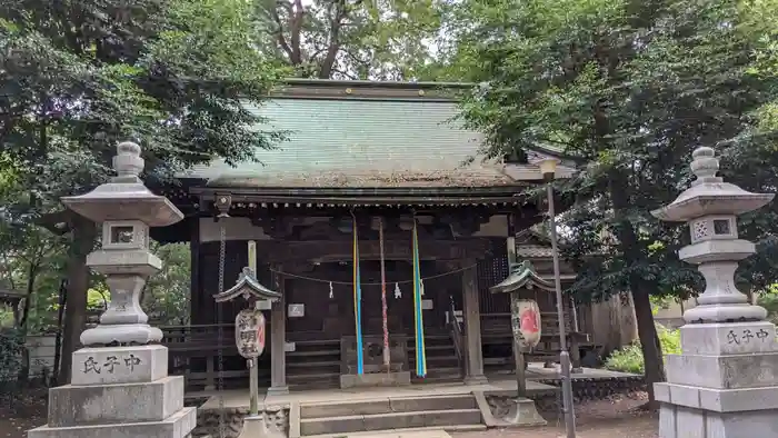 上連雀神明社の本殿