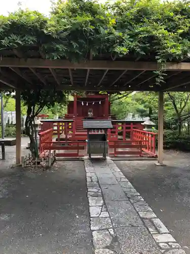 旗上弁財天社の庭園