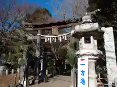 下総国三山　二宮神社の鳥居