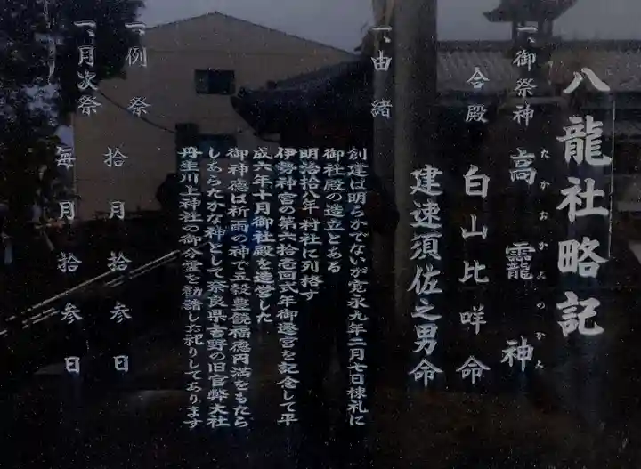 八龍社(福徳町)の歴史