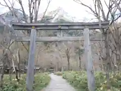 穂高神社奥宮の鳥居