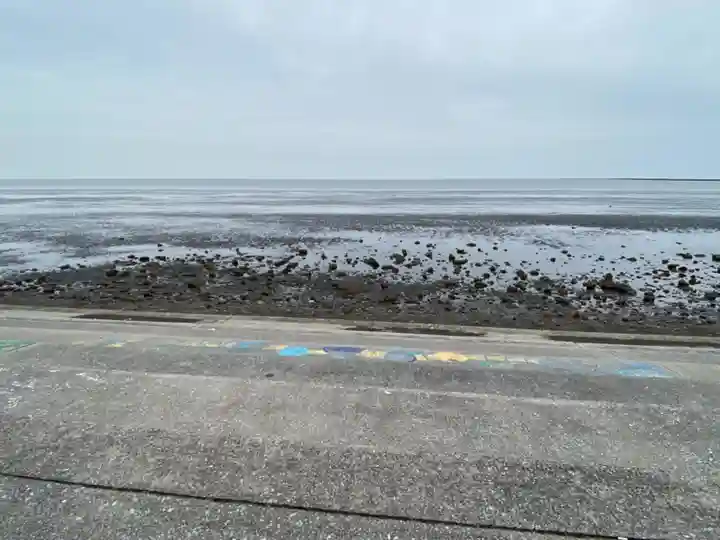 白洲濱宮の周辺