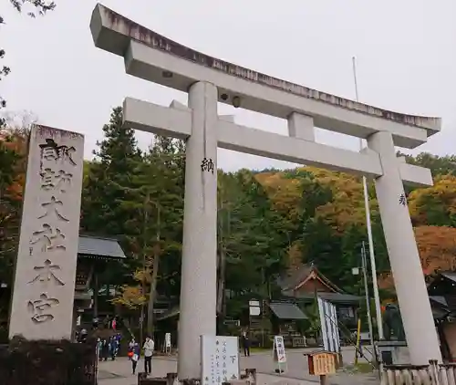 諏訪大社の鳥居