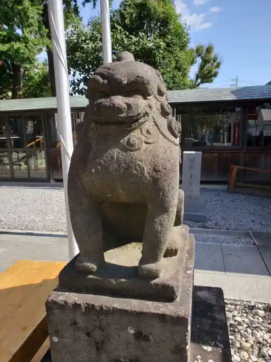 鎮守氷川神社の狛犬
