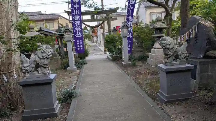 中川熊野神社の庭園