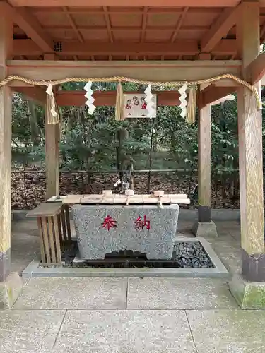 宮川熊野神社の手水舎