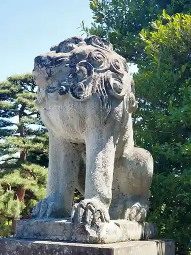 開成山大神宮の狛犬