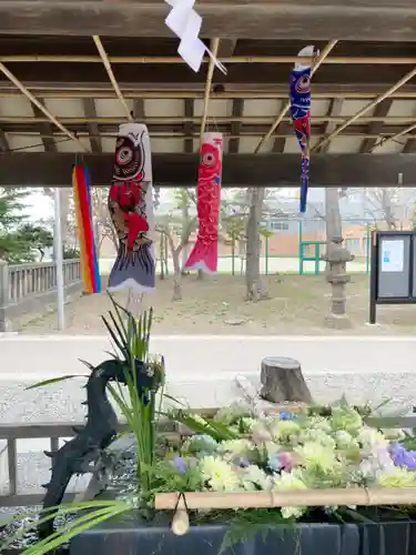 江南神社の手水